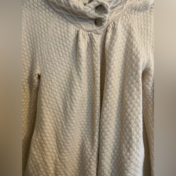 Ann Taylor Loft Petite Medium Wool Blend Cream Sweater Cardigan - Picture 2 of 9